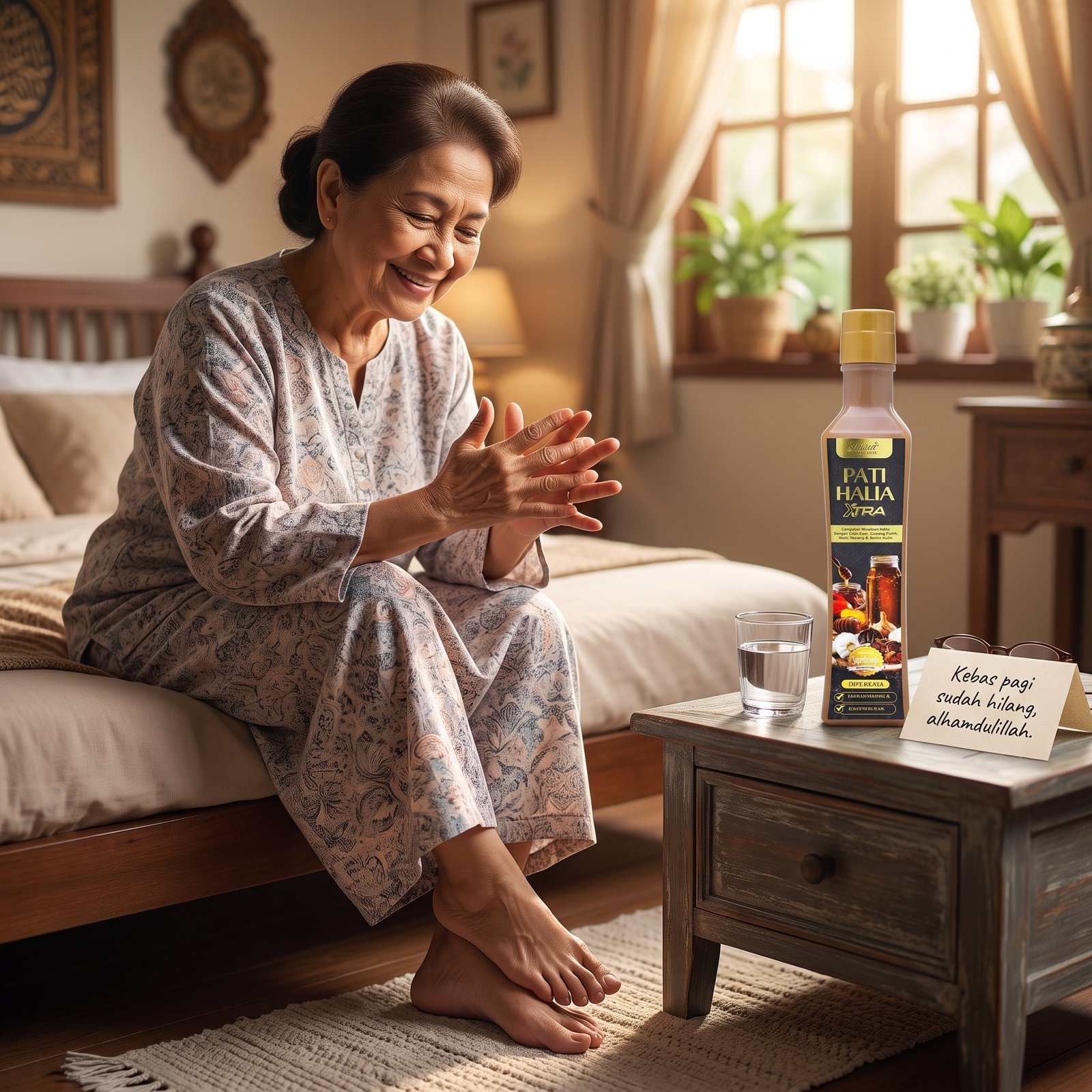 Tangan dan kaki tidak lagi kebas